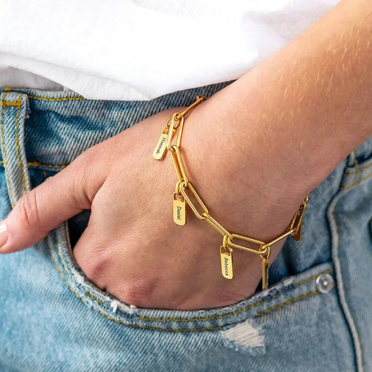 Pulseira Click Personalizada - Grave os Nomes Da Sua Família | Oferta Especial + Frete Grátis