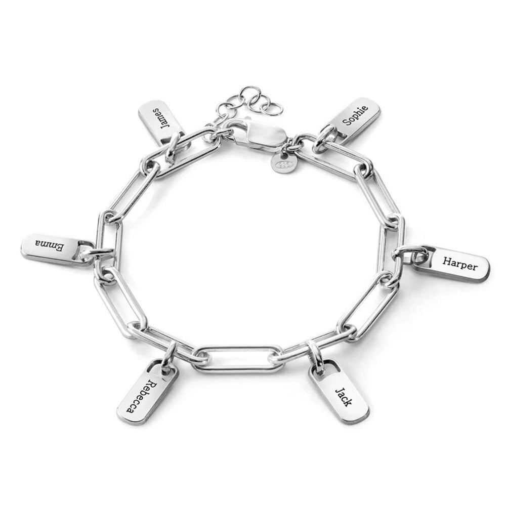Pulseira Click Personalizada - Grave os Nomes Da Sua Família | Oferta Especial + Frete Grátis
