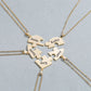 Colar Puzzle Personalizável - Minha Família - Gravação a Laser - Banhado a ouro