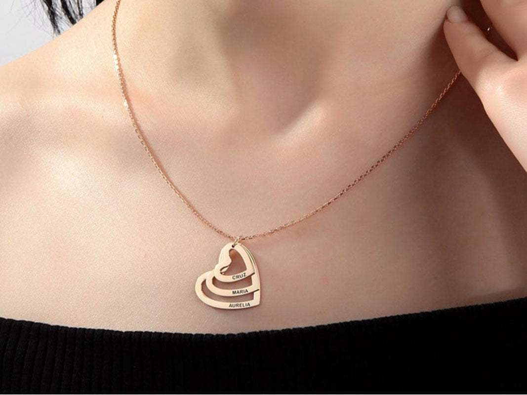 Colar Personalizável Minha Família - Gravação a Laser - Amor & Carinho