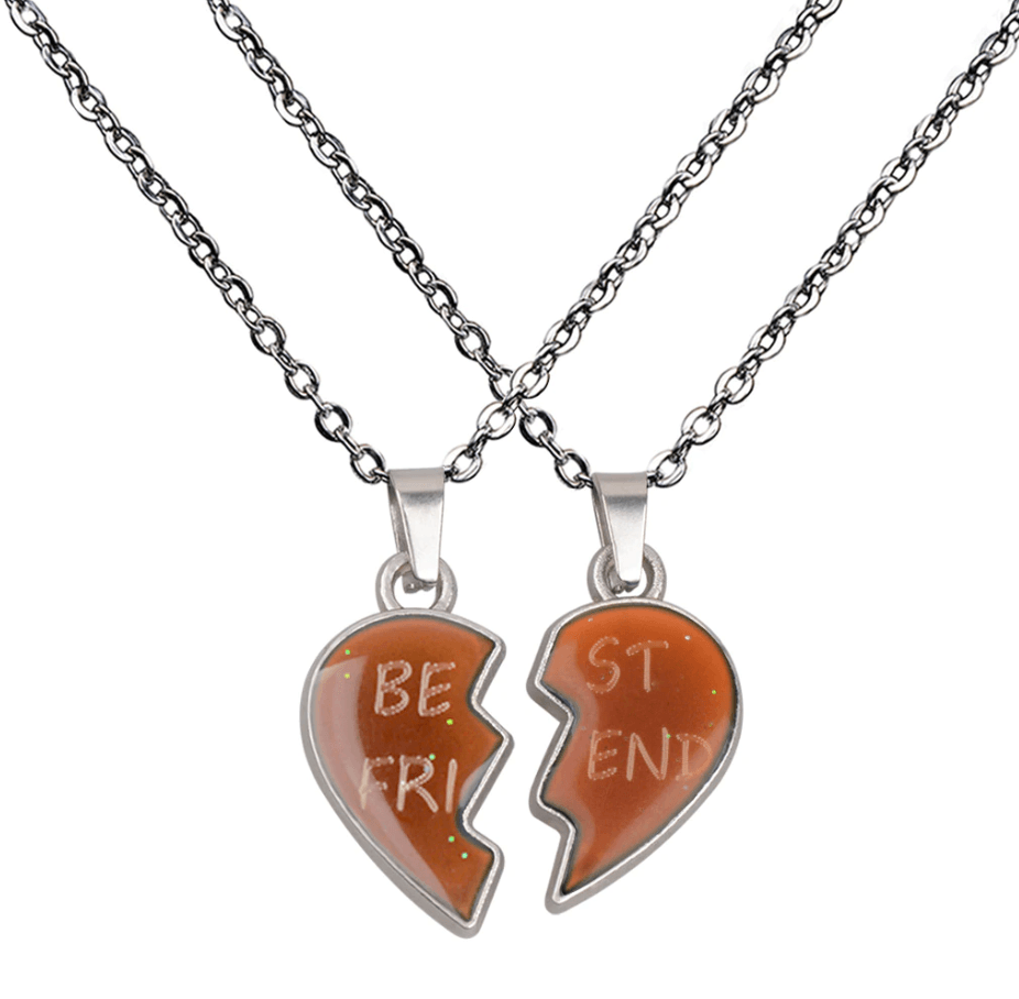Colar BEST FRIENDS l Pedra do Humor - Mudança de Cor - Humor & Sentimentos. - Loja Bulks