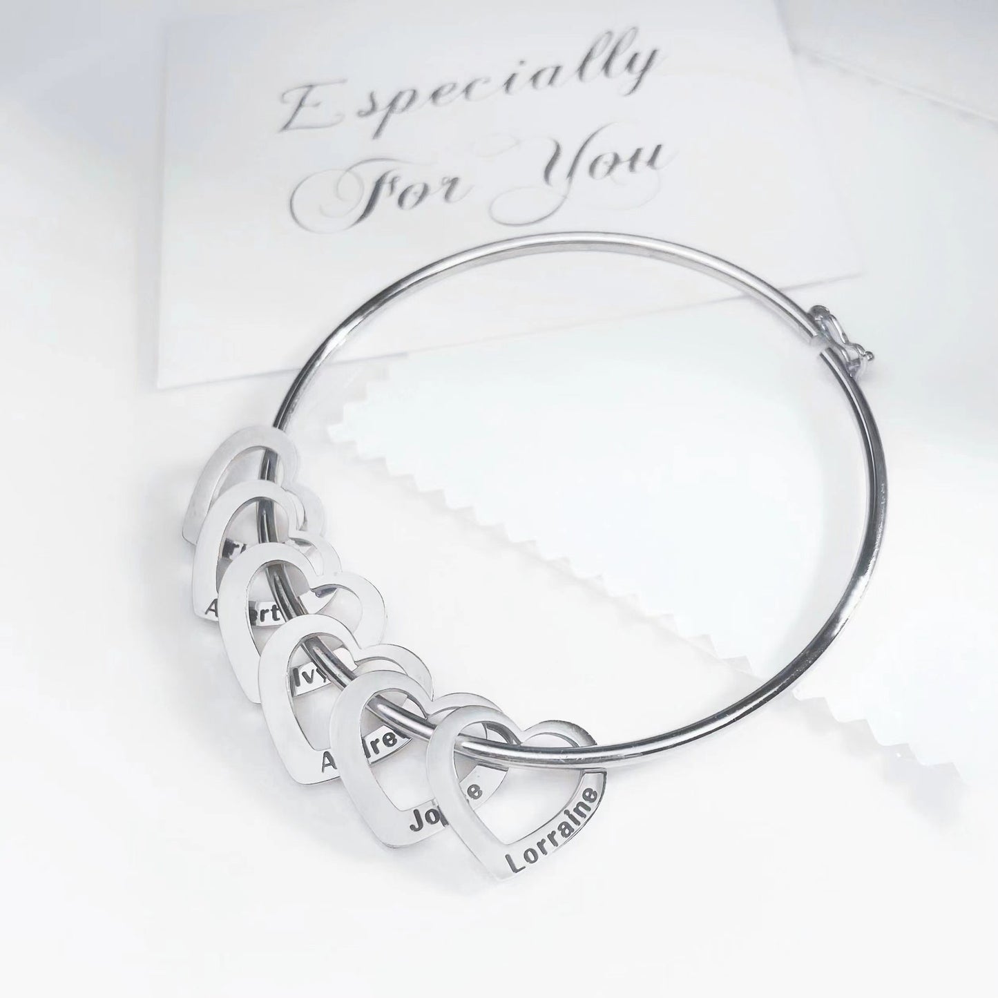 Pulseira De Corações | Minha Família - Personalizável - Promoção Especial Frete Grátis Somente Hoje!